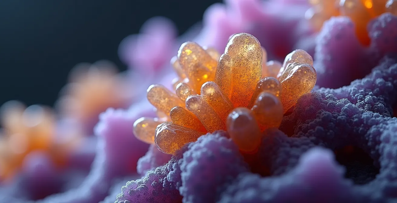 Accumulation of tau proteins and beta-amyloid in brain tissue