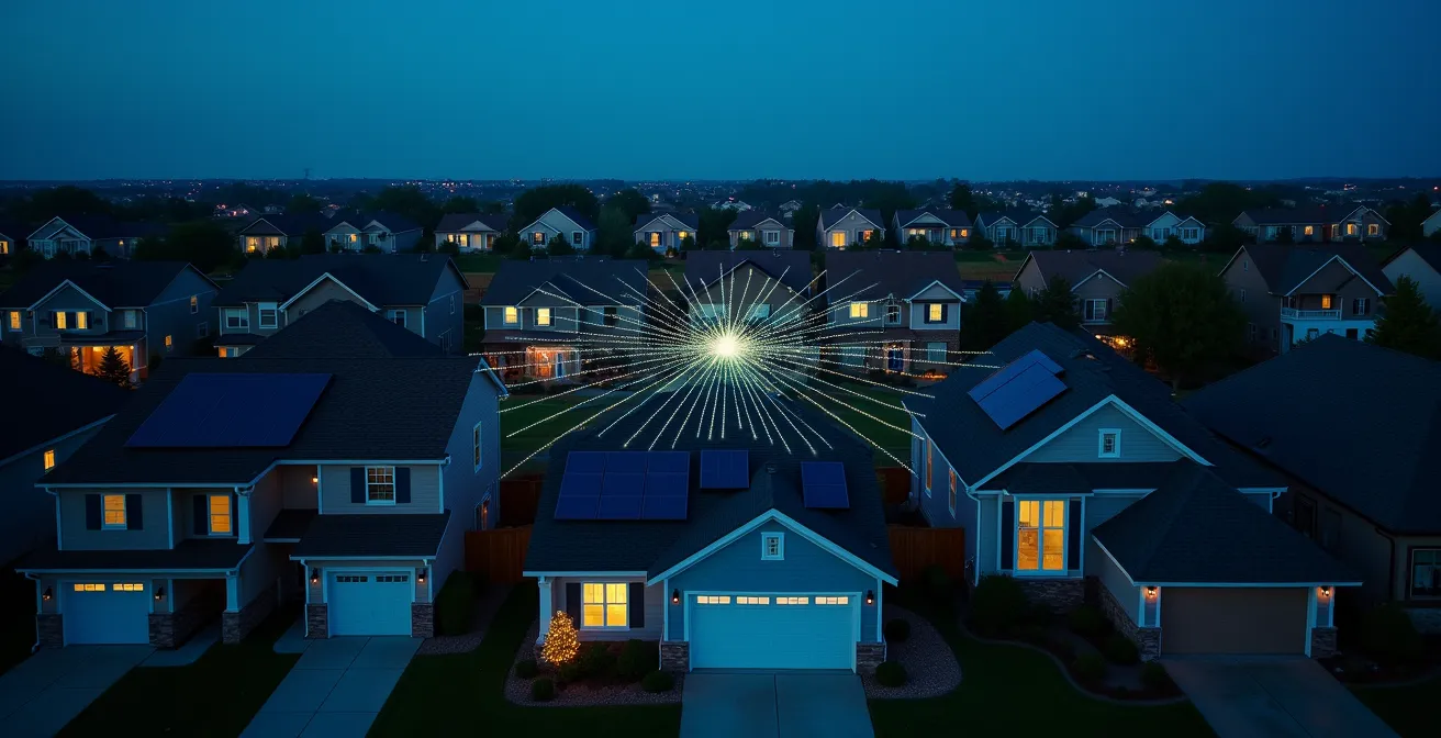 Network of residential batteries and smart appliances forming a virtual power plant infrastructure